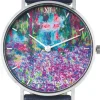 Ars mundi Künstler-Armbanduhr »Monet - Irisbeet in Monets Garten«