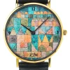 Ars mundi Künstler-Armbanduhr »Tempelviertel« nach Klee