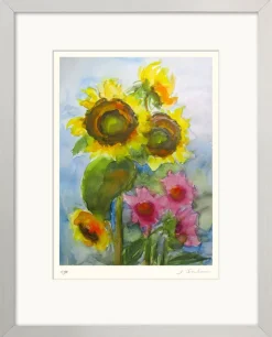 Ars mundi Kremkau, Christine: 4 Blumenbilder im Set