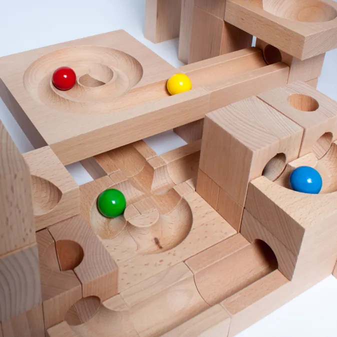 Kinder Kaden & Kaden Kugelbahn aus Holz