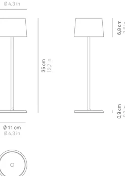 Zafferano LED-Tischlampe »Olivia Pro«
