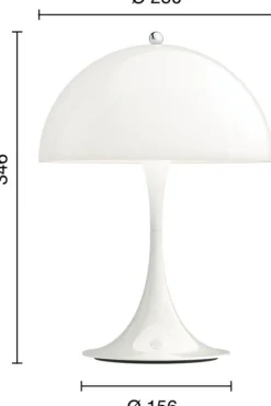 Louis Poulsen Leuchte »Panthella 250 Portable« Acryl Opal Weiß