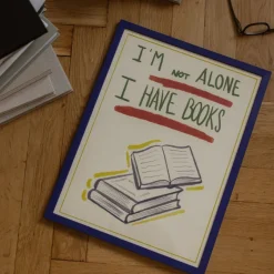 The Poster Club Leyva, Marta: »I Have Books«, mit Rahmung