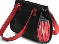 Ars mundi Linde Van der Poel: ​ Handtasche »Black and Red Tulip«