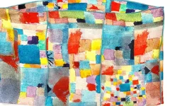 Ulrike Isensee DS Loopschal nach Paul Klees »Südliche Gärten«