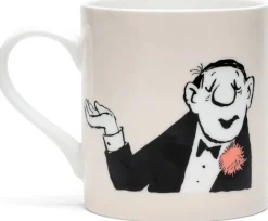 Ars mundi Loriot: ​ 2 Becher mit Künstlermotiven »Rosenkavalier« &amp; »Conférencier« im Set, Porzellan​