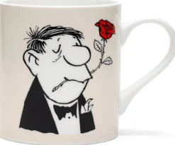 Ars mundi Loriot: ​ 2 Becher mit Künstlermotiven »Rosenkavalier« &amp; »Conférencier« im Set, Porzellan​