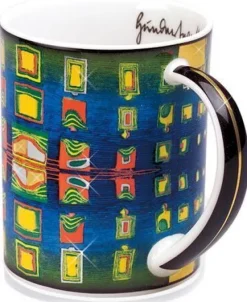 Ars mundi Magic Mug »Windows' Homesickness«, nach Friedensreich Hundertwasser