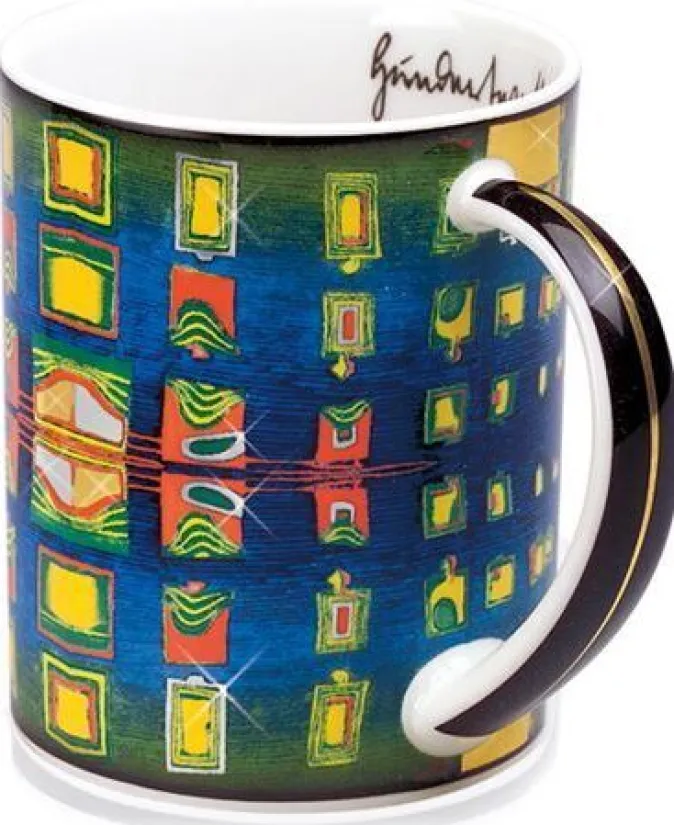 Ars mundi Magic Mug »Windows' Homesickness«, nach Friedensreich Hundertwasser