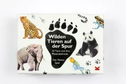 Kinder Laurence King Verlag Memo-Spiel »Wilden Tieren auf der Spur - 25 Tiere und ihre Pfotenabdrücke«