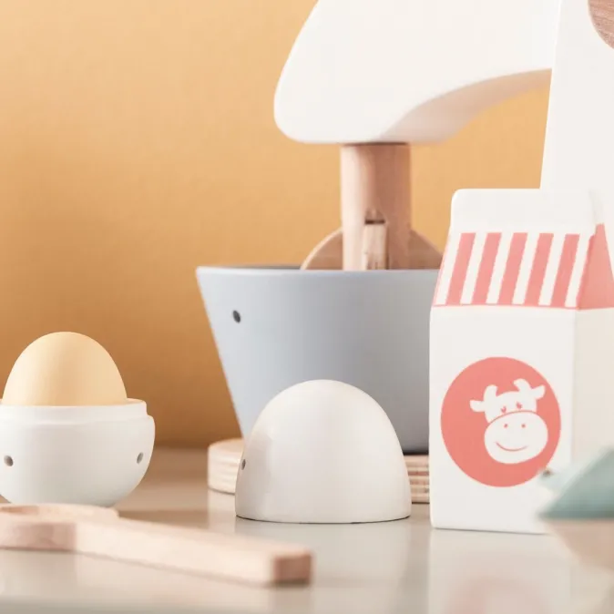 Kinder Kids Concept Mixer-Set aus Holz mit Zubehör