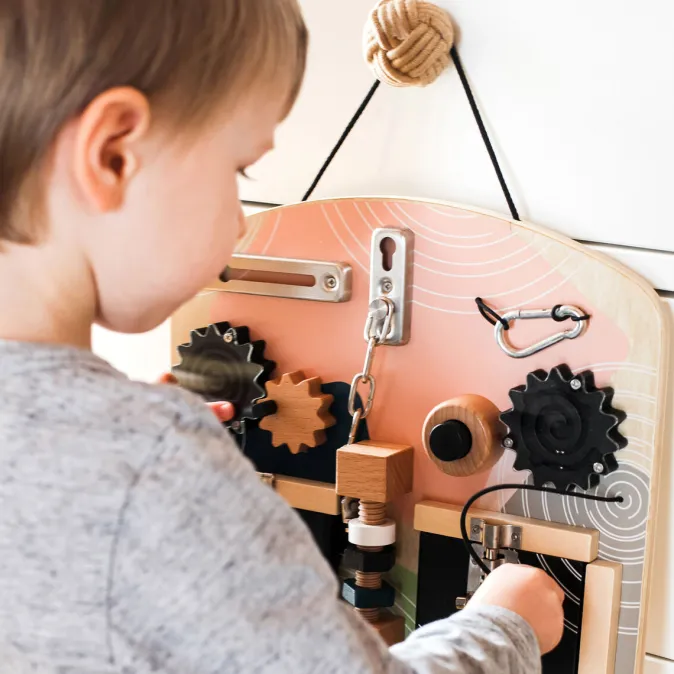 Kinder Small Foot Motorikbrett Schlösser und Rotation