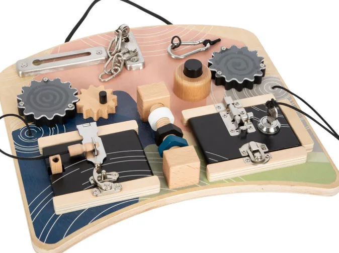 Kinder Small Foot Motorikbrett Schlösser und Rotation