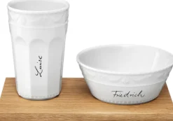 KPM Berlin Muesli-Gourmet-Set »Kurland« von KPM, Schriftart Sententia