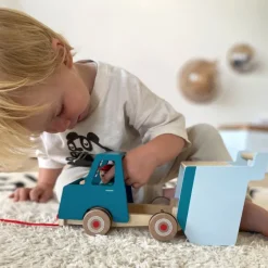 Kinder Small Foot Nachziehfahrzeug Kipplaster