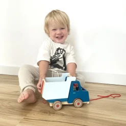 Kinder Small Foot Nachziehfahrzeug Kipplaster