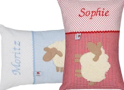 Kinder Glückspilz Namenskissen »Schaf«