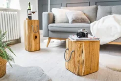 Blockmanufaktur Niedriger Eichen-Beistelltisch