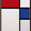 Ars mundi Piet Mondrian: Bild »Komposition No. II, mit Rot und Blau« (1929), gerahmt