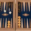 Kinder MANOPOULOS Pocket-Backgammon aus Nussbaum