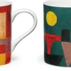 Ars mundi Porzellan-Becher mit Künstlermotiven im Set nach Klee