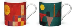 Ars mundi Porzellan-Becher mit Künstlermotiven im Set nach Klee