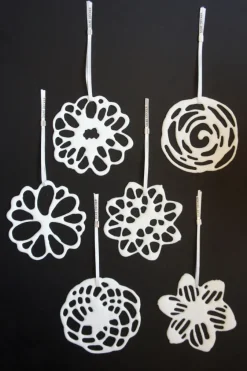 Silke Decker Porzellanblüten, 6er Set