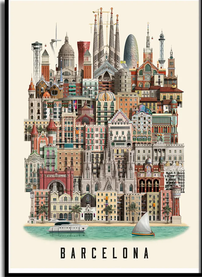 Martin Schwartz Poster »Barcelona«