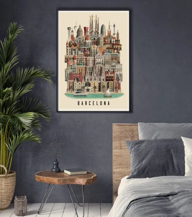 Martin Schwartz Poster »Barcelona«