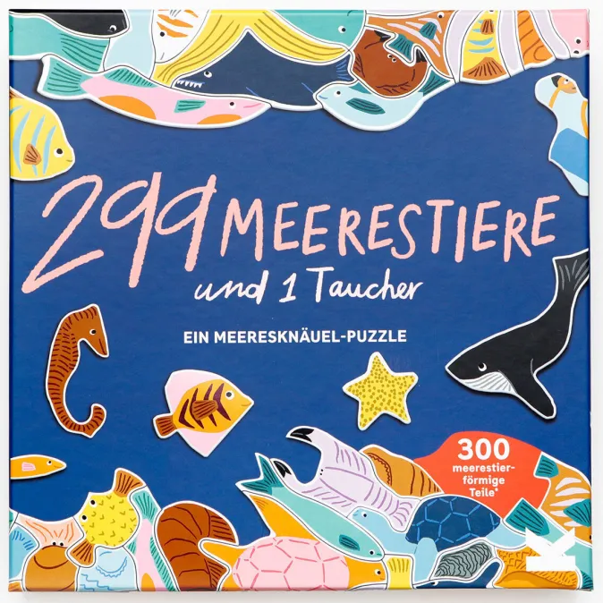 Kinder Laurence King Verlag Puzzle »299 Meerestiere und 1 Taucher«