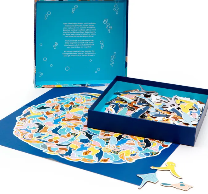 Kinder Laurence King Verlag Puzzle »299 Meerestiere und 1 Taucher«