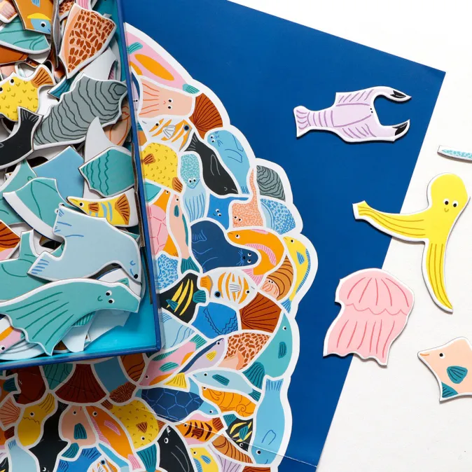 Kinder Laurence King Verlag Puzzle »299 Meerestiere und 1 Taucher«