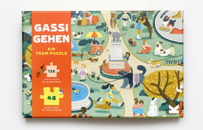 Kinder Laurence King Verlag Puzzle »Gassi gehen«