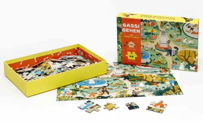 Kinder Laurence King Verlag Puzzle »Gassi gehen«