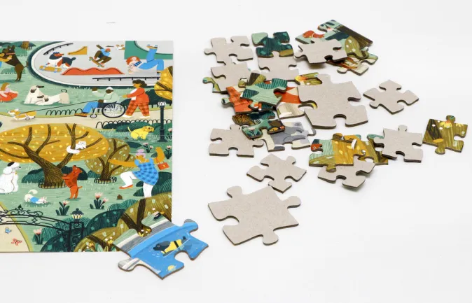 Kinder Laurence King Verlag Puzzle »Gassi gehen«