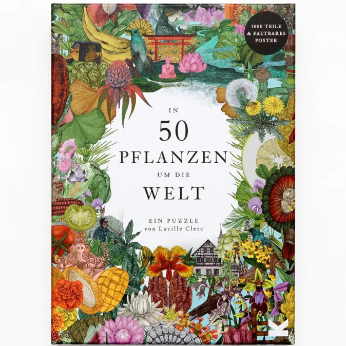 Kinder Laurence King Verlag Puzzle »In 50 Pflanzen um die Welt«