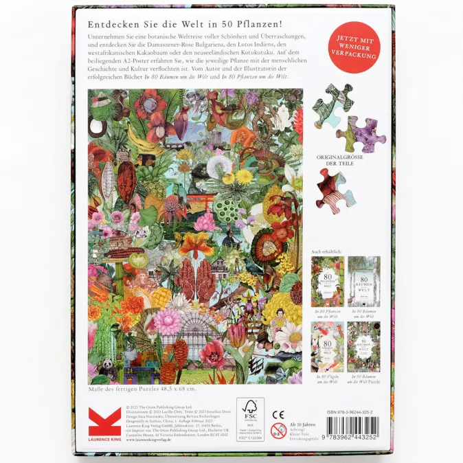 Kinder Laurence King Verlag Puzzle »In 50 Pflanzen um die Welt«
