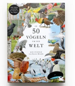 Kinder Laurence King Verlag Puzzle »In 50 Vögeln um die Welt«