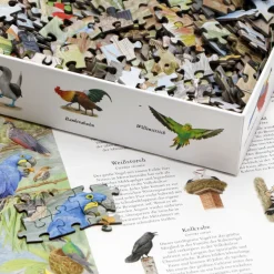 Kinder Laurence King Verlag Puzzle »In 50 Vögeln um die Welt«