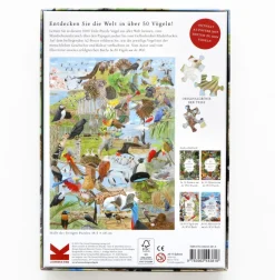 Kinder Laurence King Verlag Puzzle »In 50 Vögeln um die Welt«