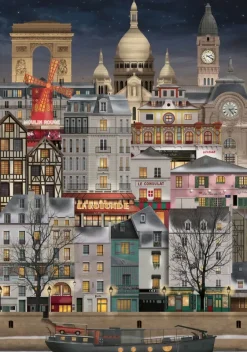 Kinder Martin Schwartz Puzzle »Weihnachten in Paris«