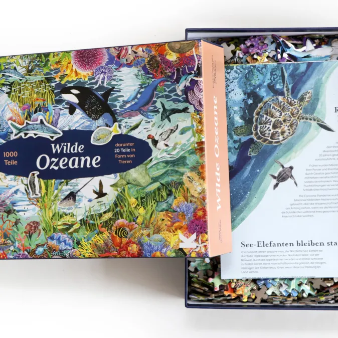 Kinder Laurence King Verlag Puzzle »Wilde Ozeane«