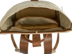 HACK Lederwaren Rolltop-Rucksack aus Segeltuch