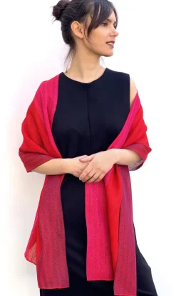 Ulrike Isensee Roter Leinenschal