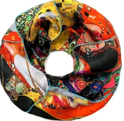 Ulrike Isensee DS Rundschal aus Seide inspiriert von Klimt