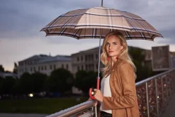 doppler Manufaktur Schirm »Elegance Classic« mit Ledergriff