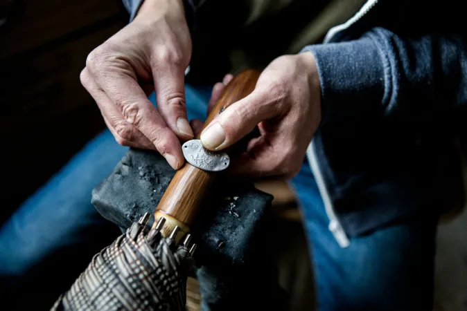 doppler Manufaktur Schirm »Kastanie Oxford«