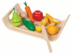 Kinder Plan Toys Schneidebrett mit Obst & Gemüse