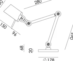Tonone Schreibtischlampe »Bolt«
