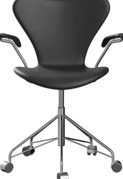 Fritz Hansen Schreibtischstuhl »Series 7™«, Schwarz